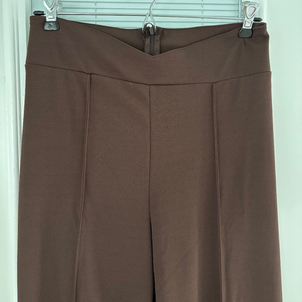 NWT Forema Brown High Rise Wide Leg Pants Sz L